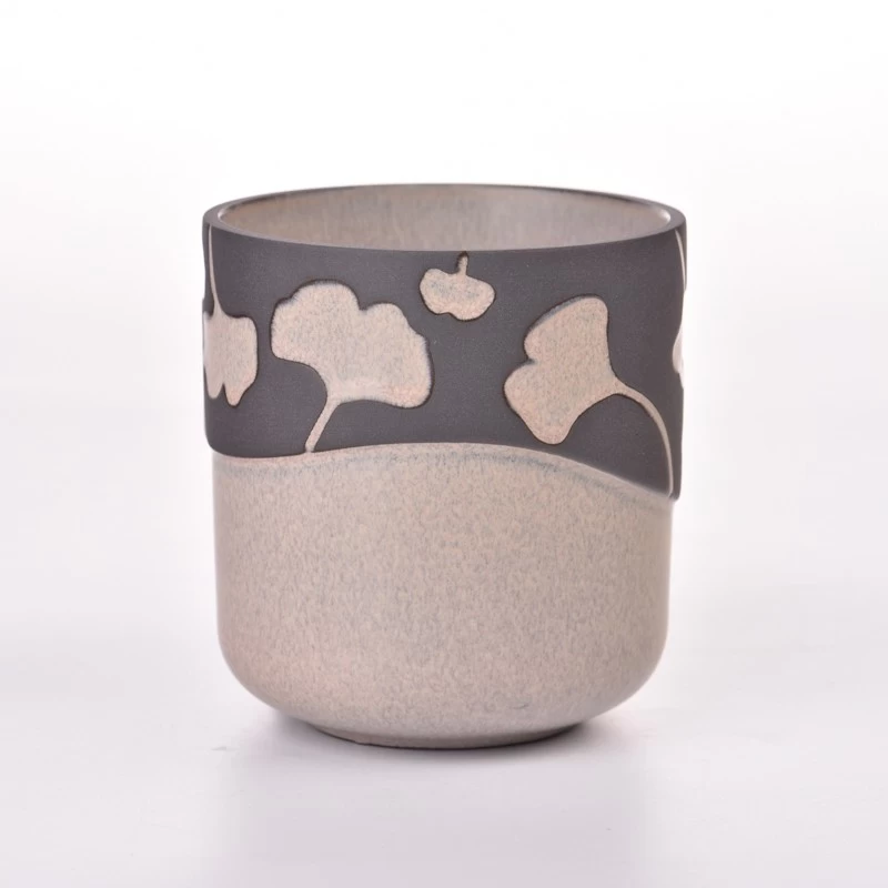 Round Bottom Cylinder Shape Ceramic vessels for candle making
