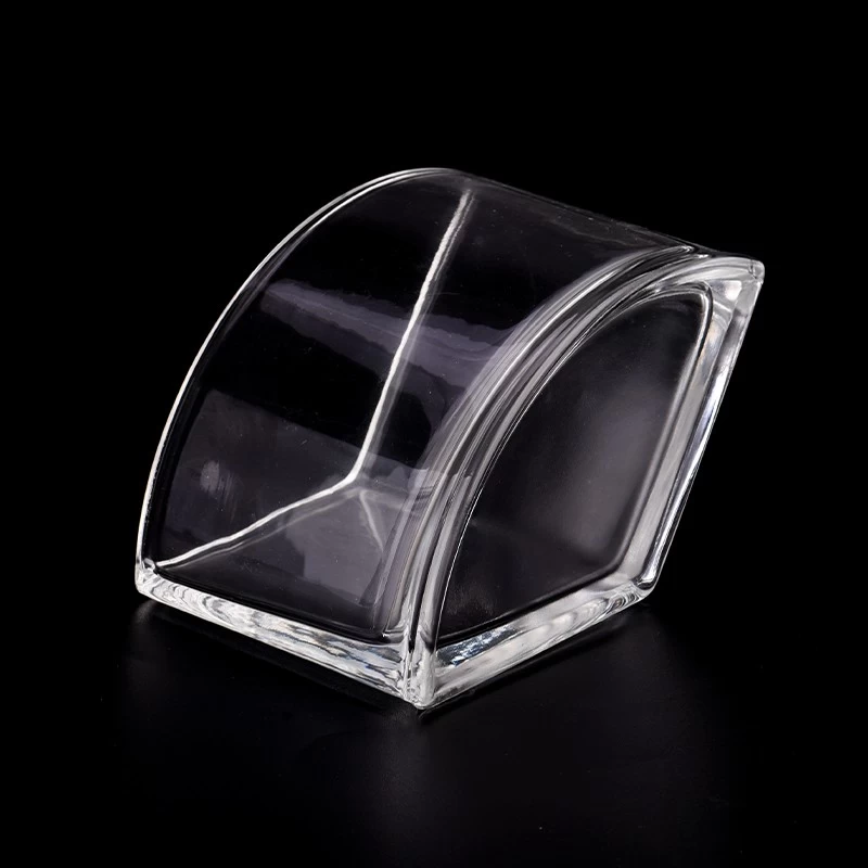Hot sale 8oz 10oz vertical line glass candle holder with matched lids for supplier - COPY - 0f36gl