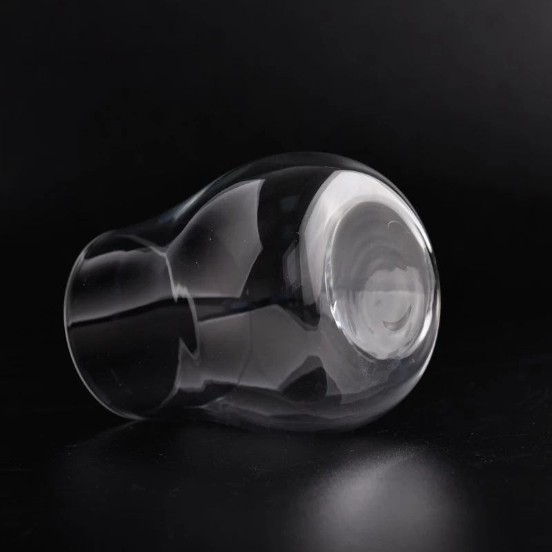Supplier 8oz 10oz machine blown egg shape glass cup Whiskey glass jar