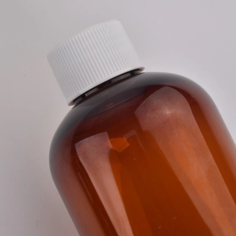 Wholesale Round Plastic Spray Bottle Amber PET lotion bottle