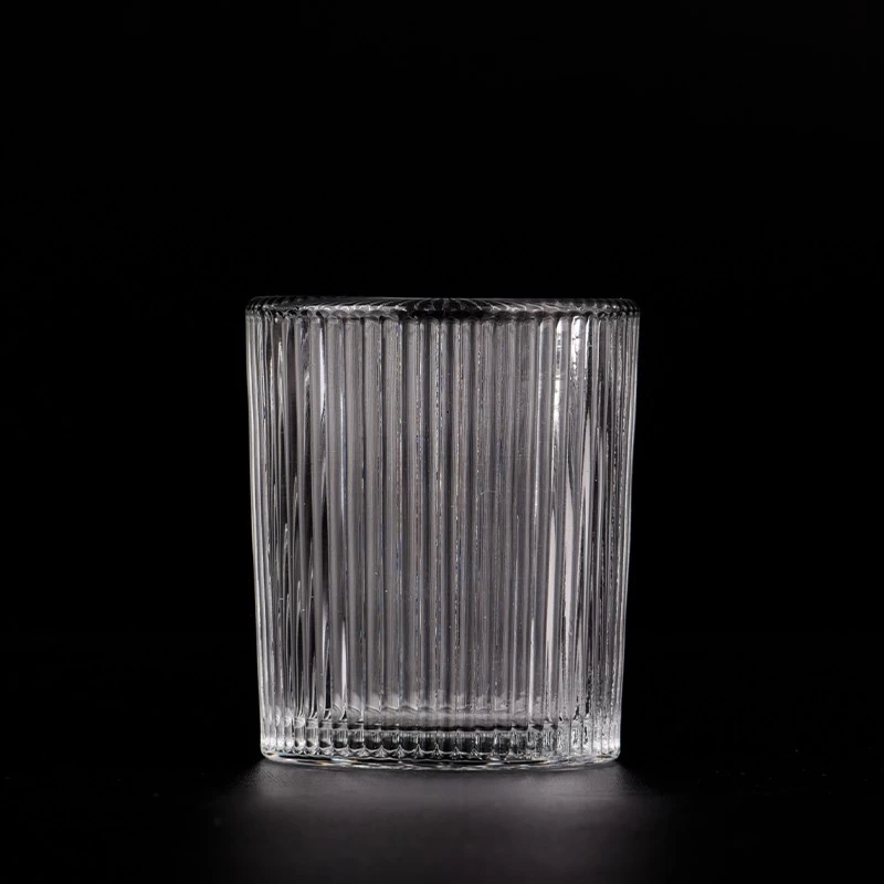 hot sales 8 sides glass candle jar with lid - COPY - 46922q