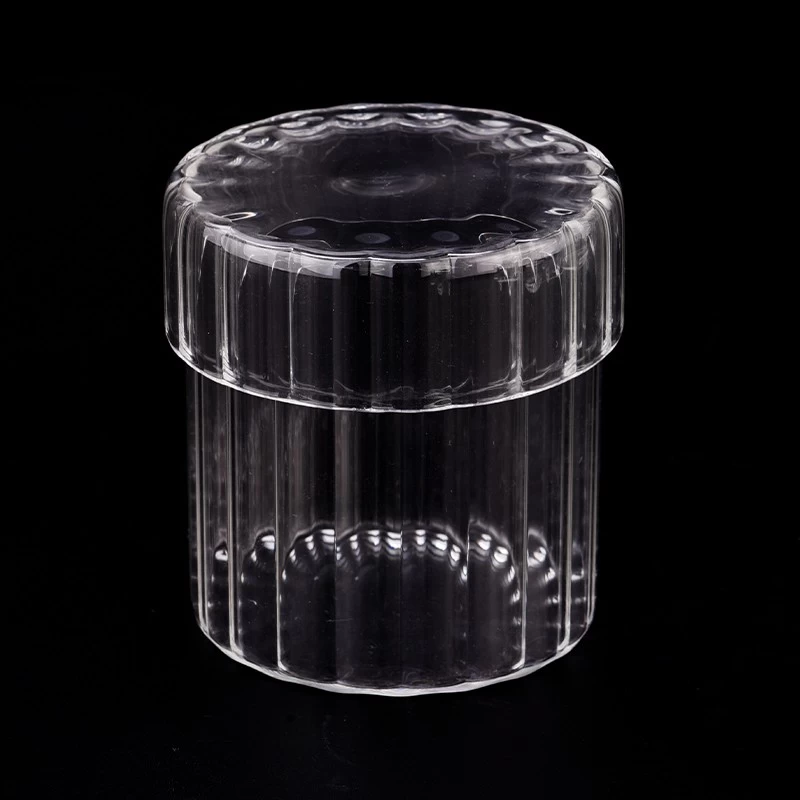 12oz borosilicate glass candle jars with lids for scented candle