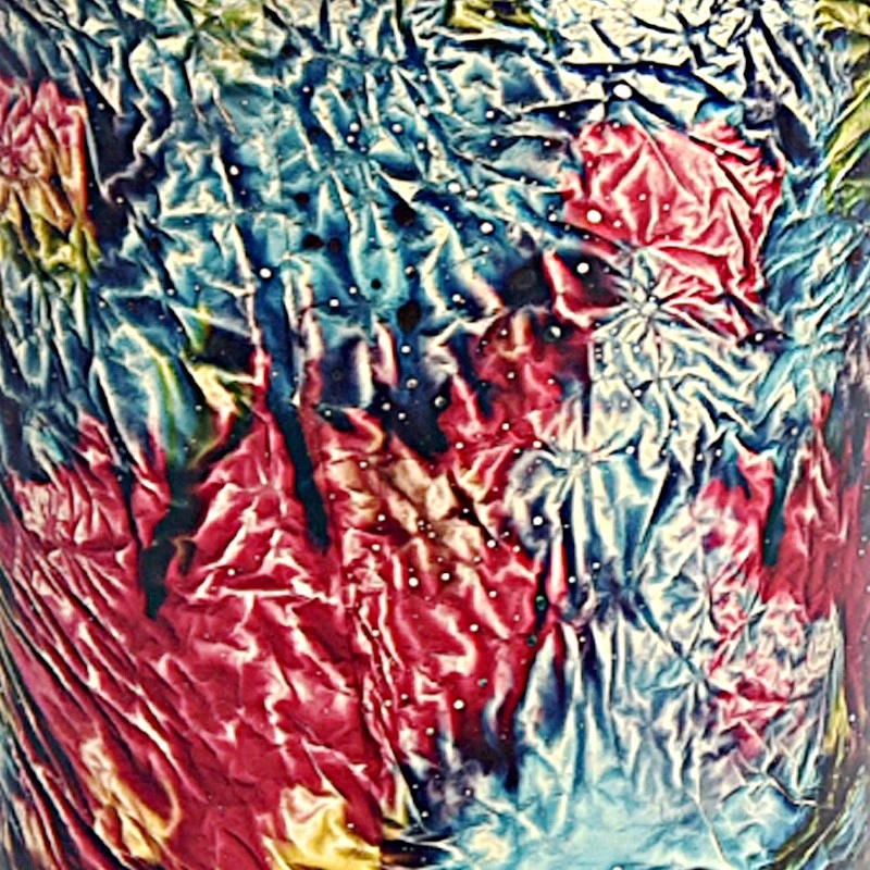 Home decor large glass candle jar with artwork - COPY - 3rp63a