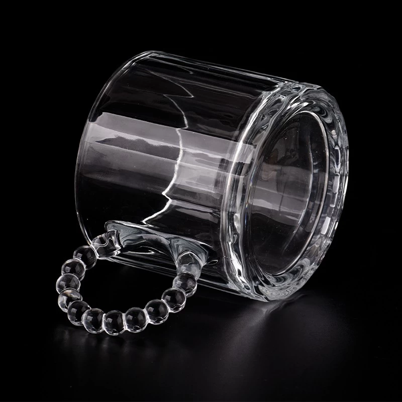 11oz clear lelectroplating glass jars for wedding decoration