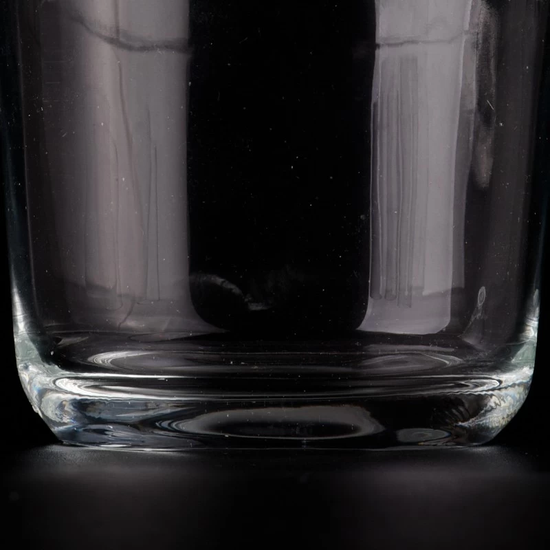 Wholesale popular customized 154ml glass candle jar clear glass jars for home decor