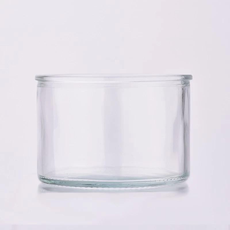 whole sale glass candle jar with lids for candle making 