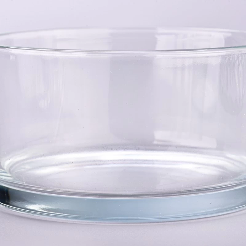 Wholesale 1004ml clear large glass candle bowl glass candle holder for home decoration