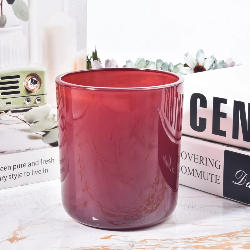 Small MOQ Glass Candle Holders Customized 15oz Glass Candle Vessels