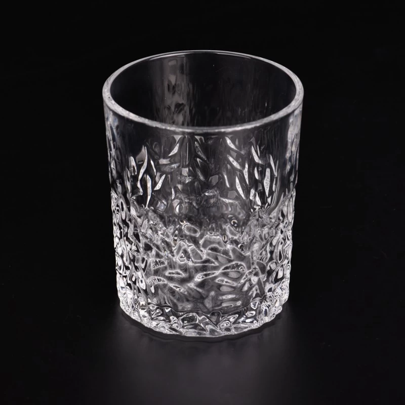 Popular 8oz glass candle holder with newly design for supplier