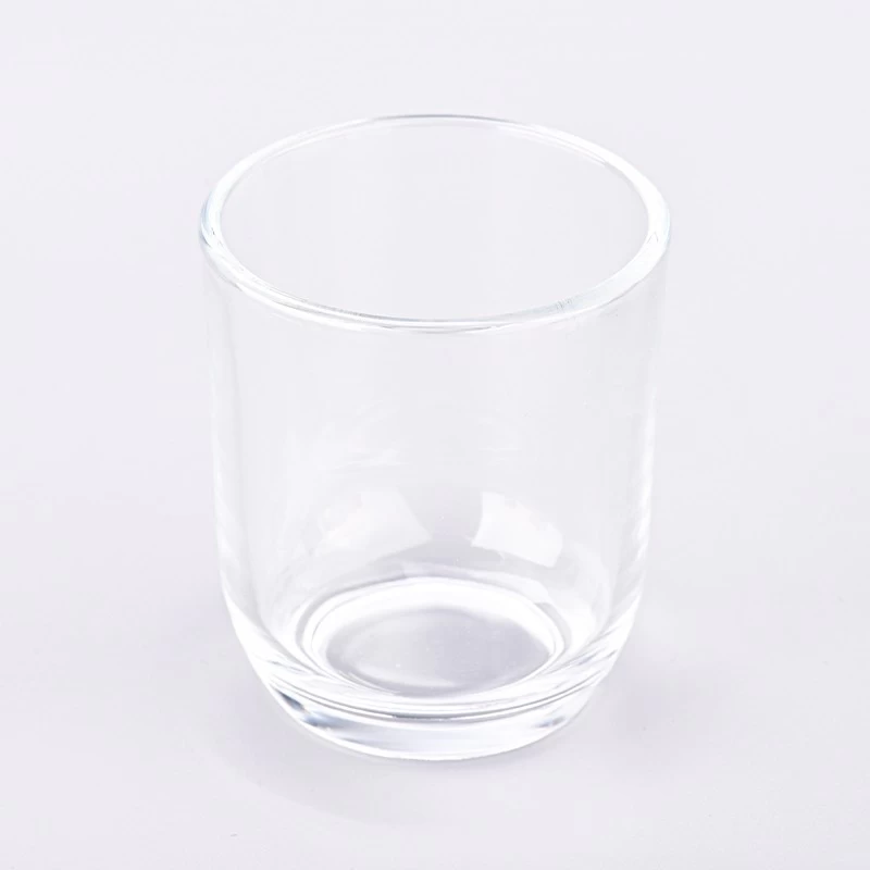 Wholesale round bottom clear glass candle jars
