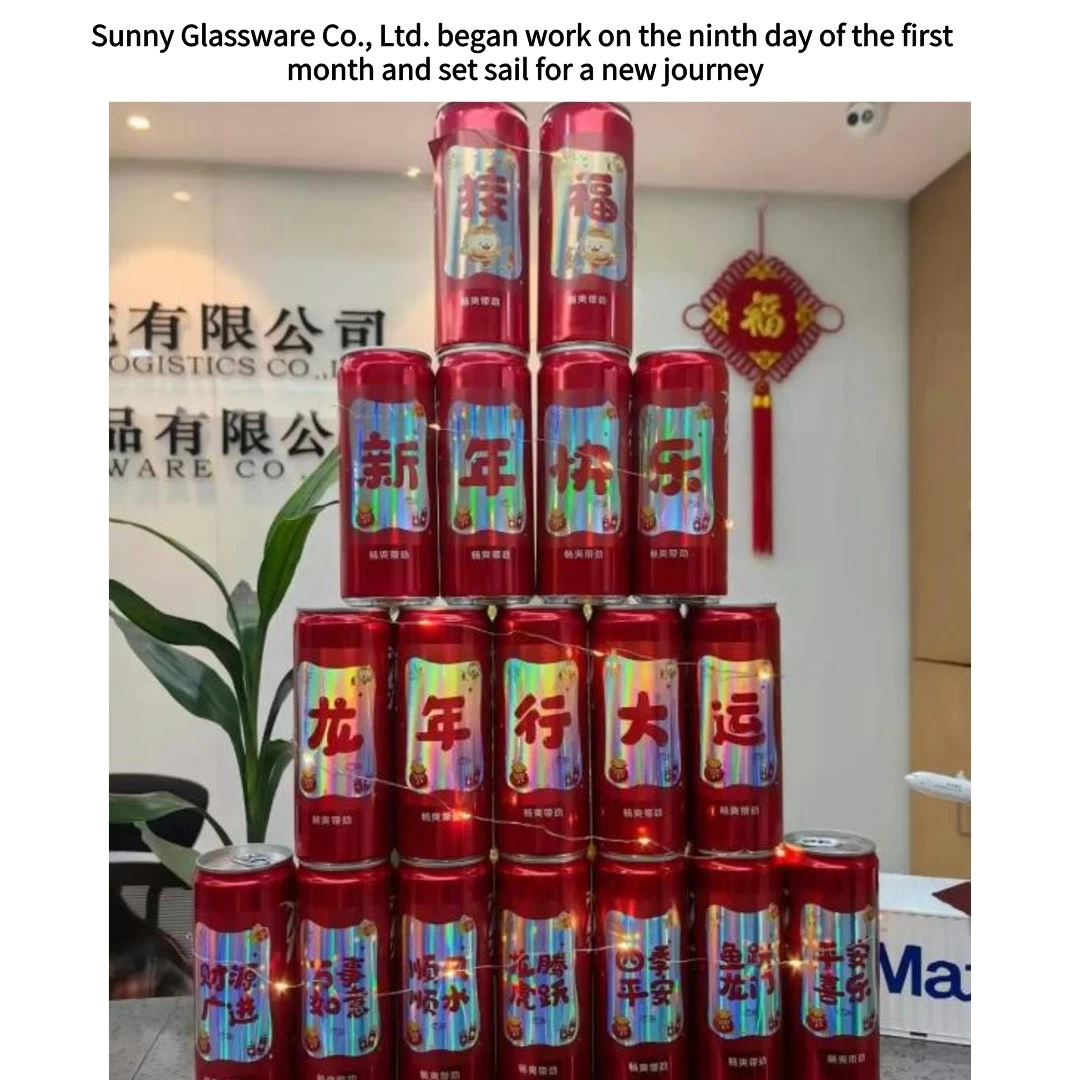 Sunny Glassware Co., Ltd. began work on the ninth day of the first month and set sail for a new journey