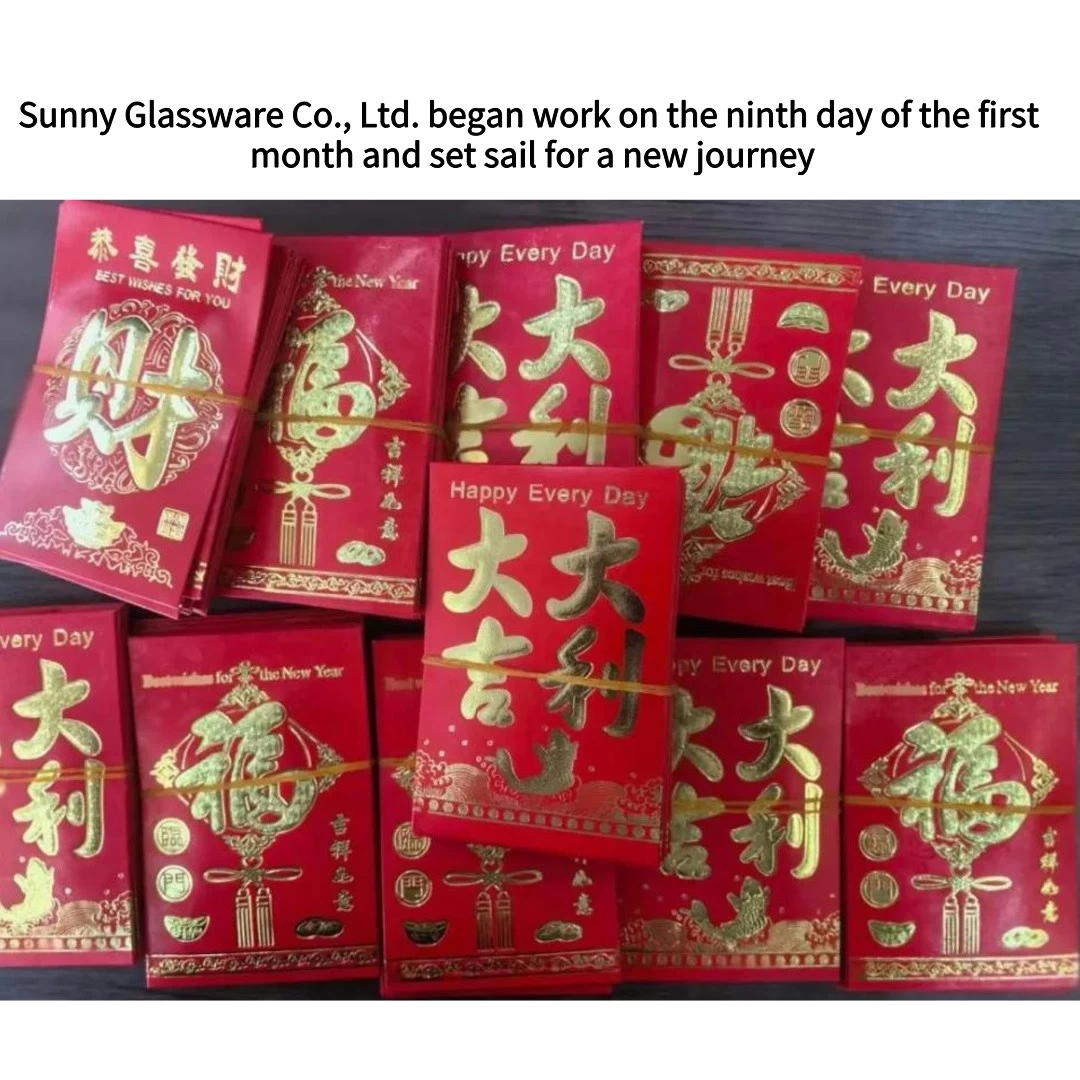 Sunny Glassware Co., Ltd. began work on the ninth day of the first month and set sail for a new journey
