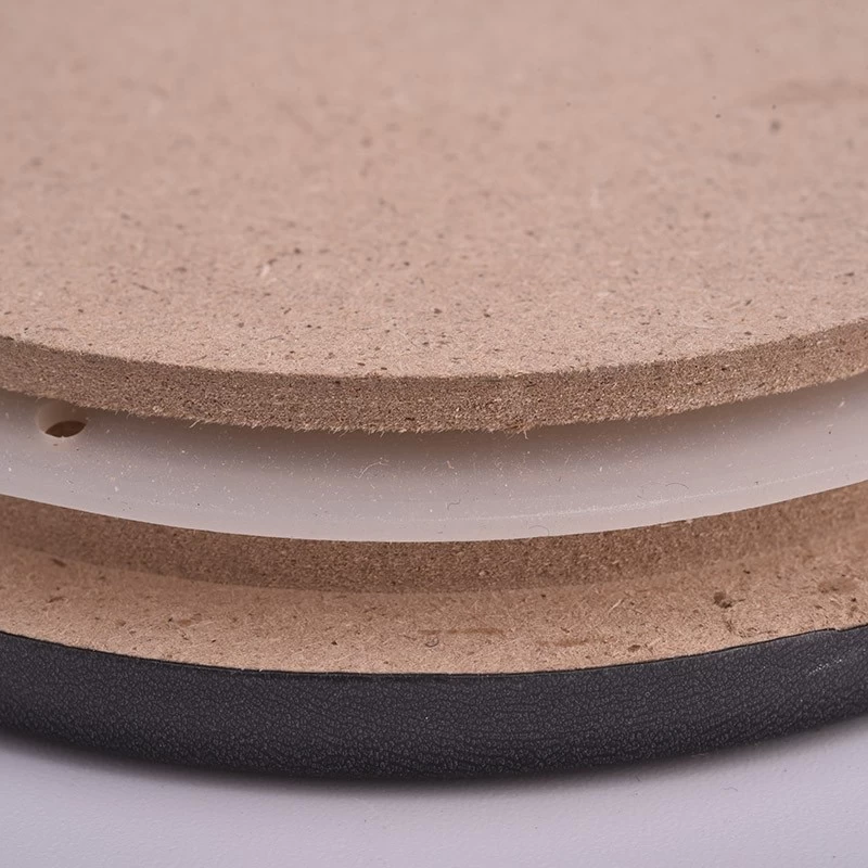 Wholesale MDF Wooden Lid For Glass Candle Vessels