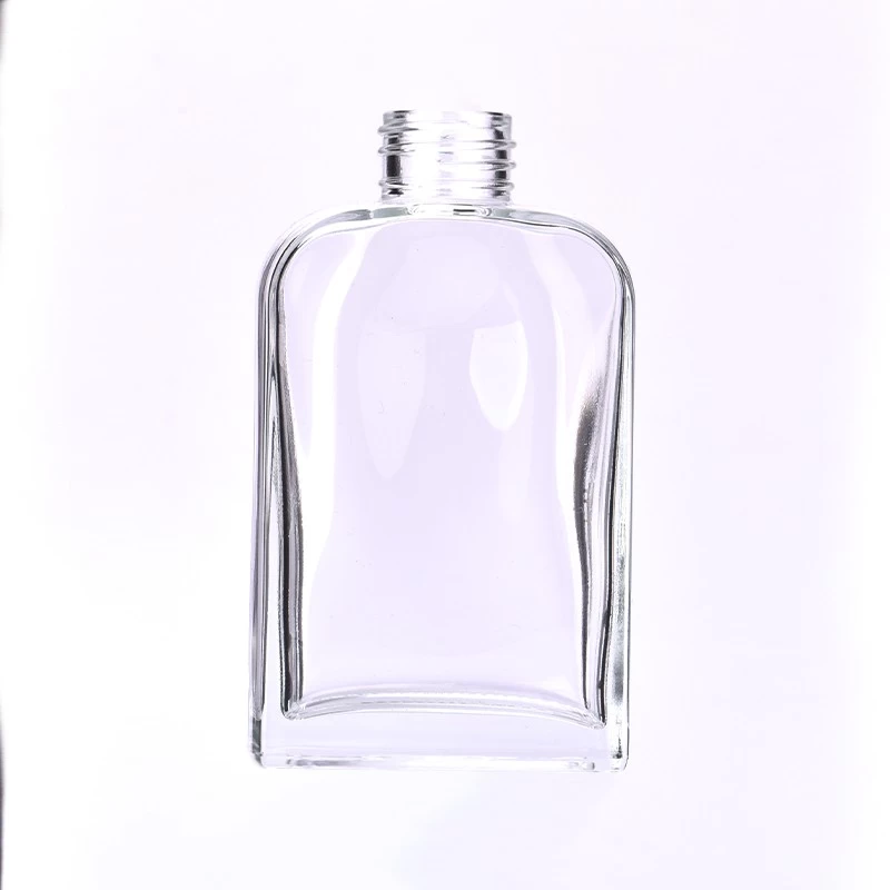 hot sales tall flat glass reed diffuser bottle 