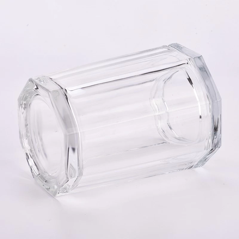 Large capacity glass candle jars with lids for candle making 