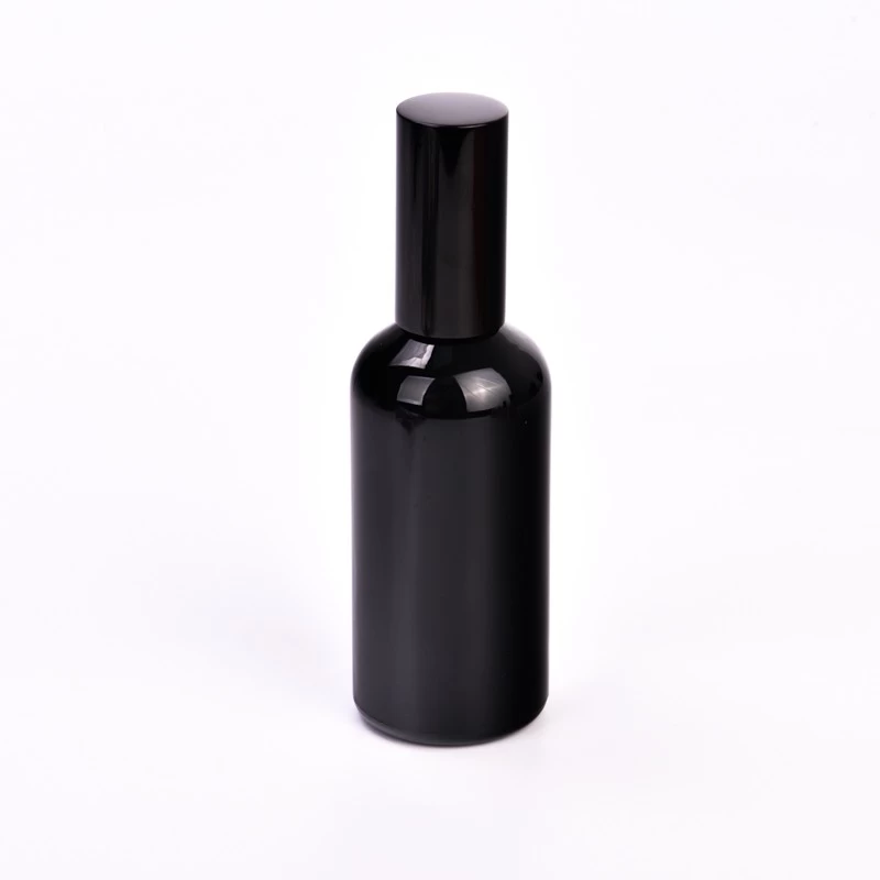 hot sales 100ml black glass sprayer bottle 