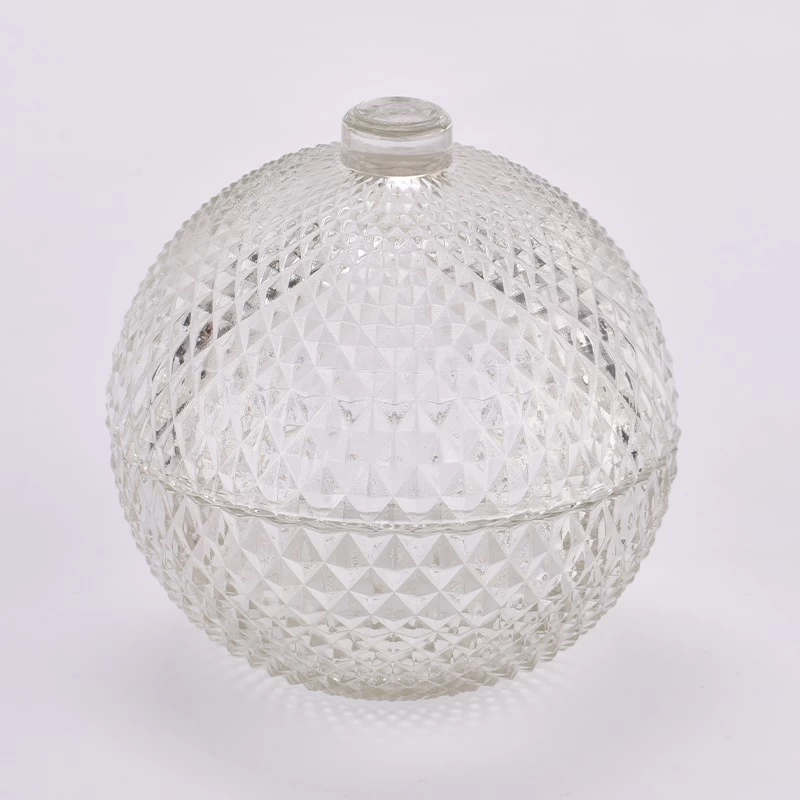 Chine Boule transparente de 227ml, ornements pour décoration d'arbre de noël, pot de boule en verre, vente en gros fabricant