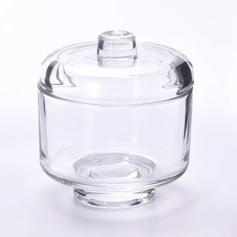 China 11oz round glass candle jar with lid manufacturer
