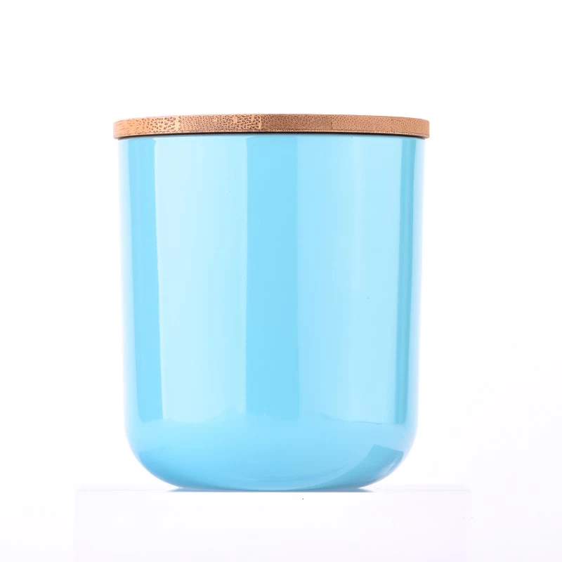 Sealbhóir coinneal gloine ag bun an ghloine ar dhath teimhneach 7oz 7oz
