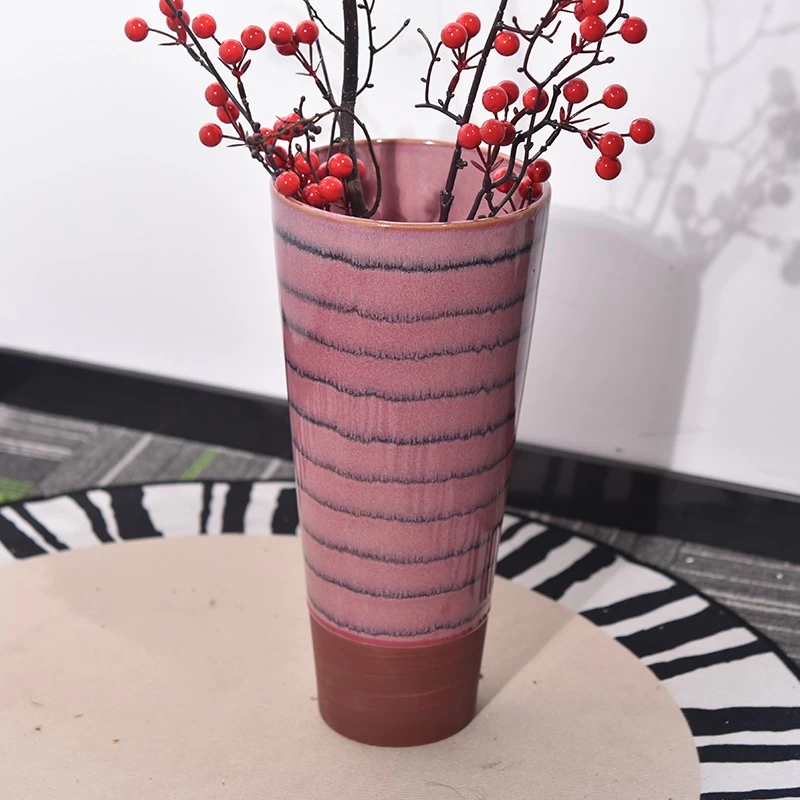 ubunewunewu bokuhombisa ikhaya lomde olukhazimlayo lwe-ceramic vase