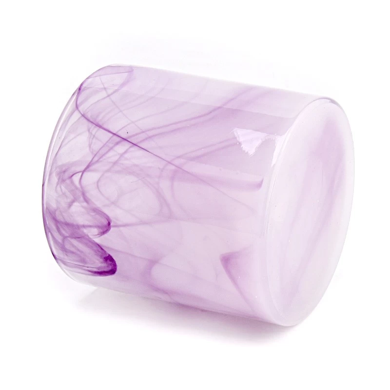Luxury handmade large capacity glass candle container wholesale
