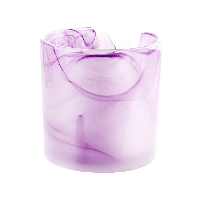 Wholesale 530ml  Luxury handmade large capacity glass candle container 