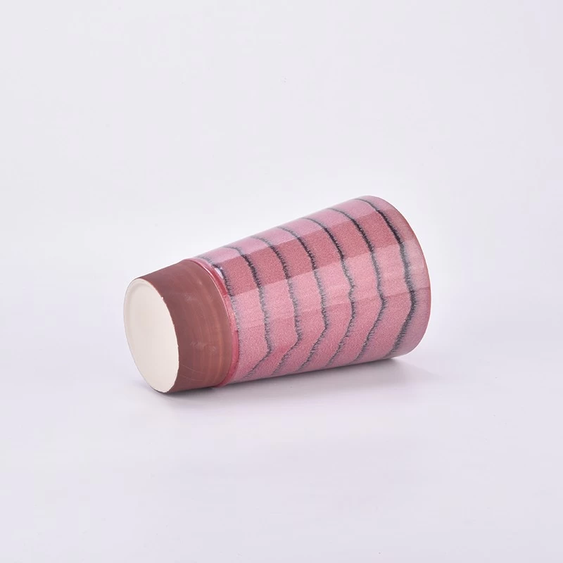 Big ceramic candle vessels and outdoor ceramic candle holders for wholesale