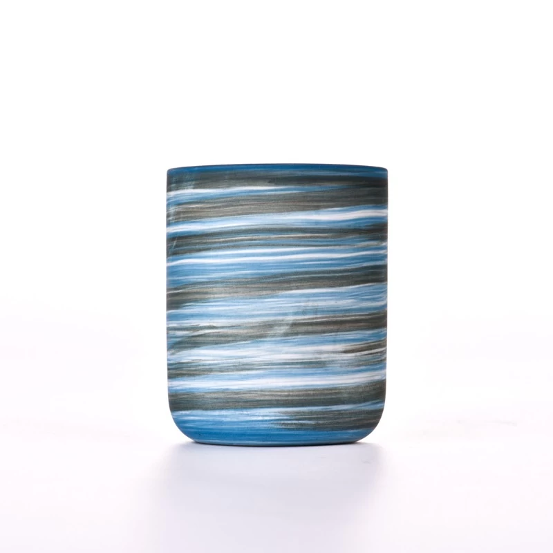 China Wohnkultur Handbürste Keramik Kerzenglas Hersteller