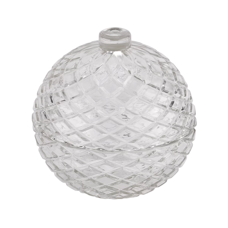 Wholesale in bulk 230ml christmas glass ball candle jar