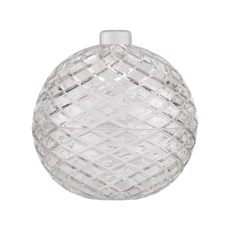 Китай горещи продажби коледна стъклена топка буркан за свещи Производител