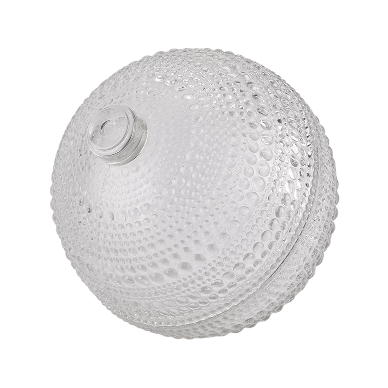 Supplier Christmas 6oz glass ball candle holders with ball lid