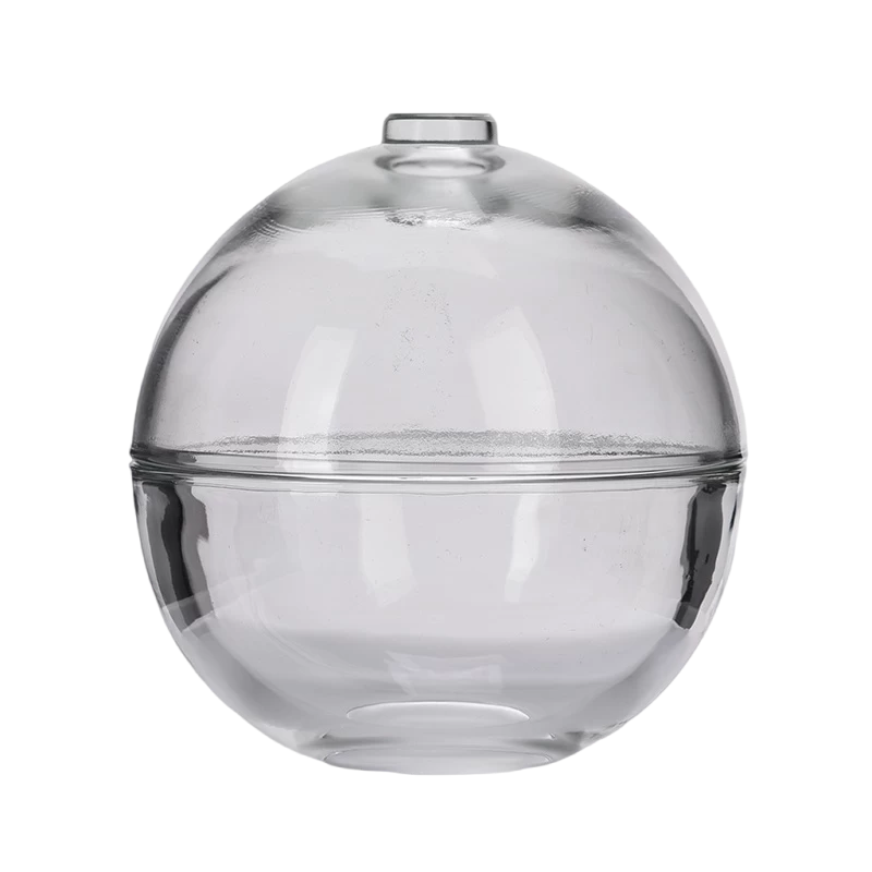 China home decor plain glass candle holder ball manufacturer