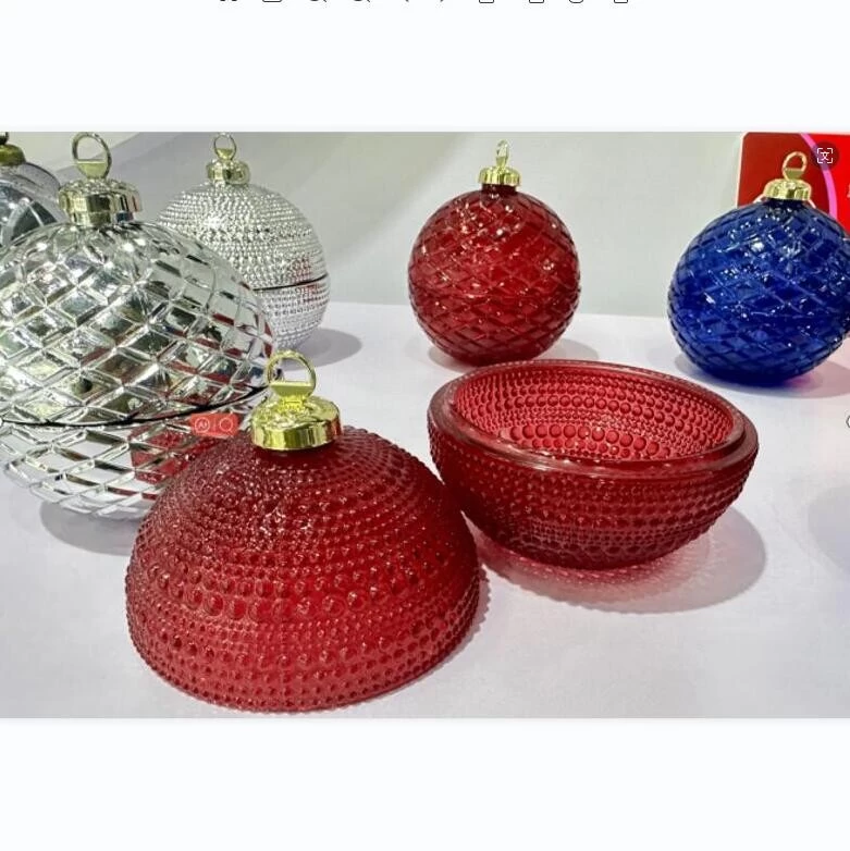 porcelana hot sales christmas glass ball candle jar - COPY - ck8vu3 fabricante