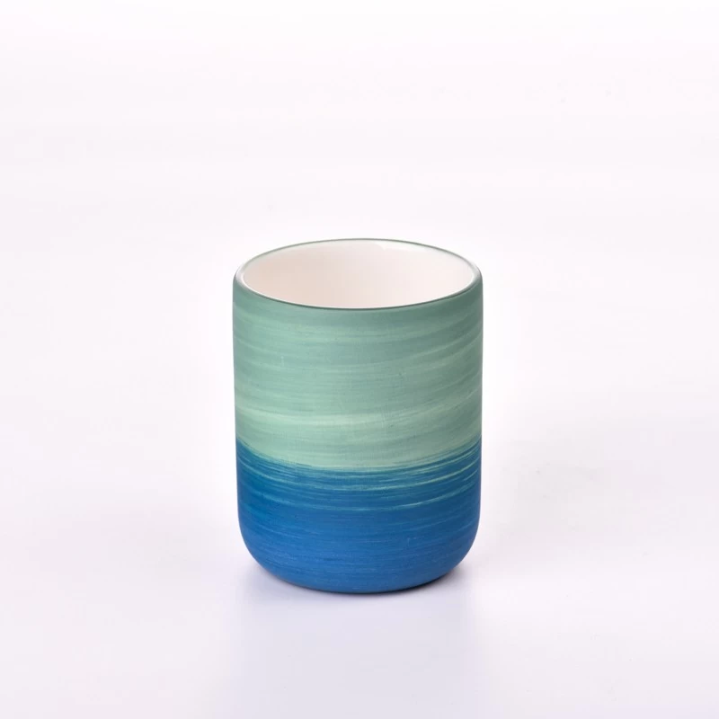 porcelana Tarro de vela de cerámica personalizado Proveedor vacío de envase de vela de porcelana fabricante