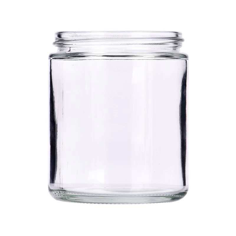الصين وعاء شمعة زجاجي شفاف سعة 9 أونصة من العنبر الصانع