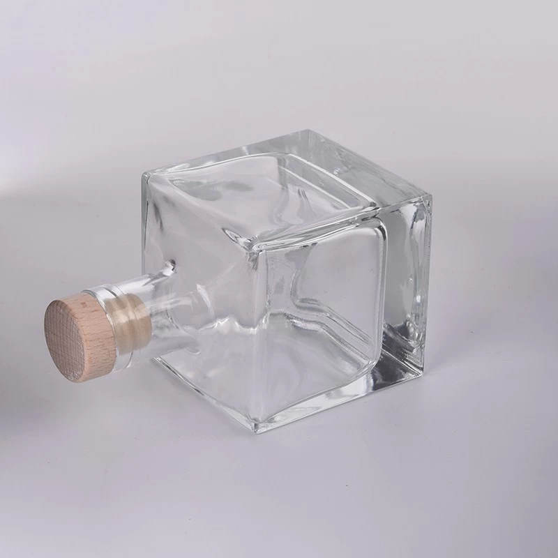 Supplier hot sales 8oz 10oz square glass diffuser bottle