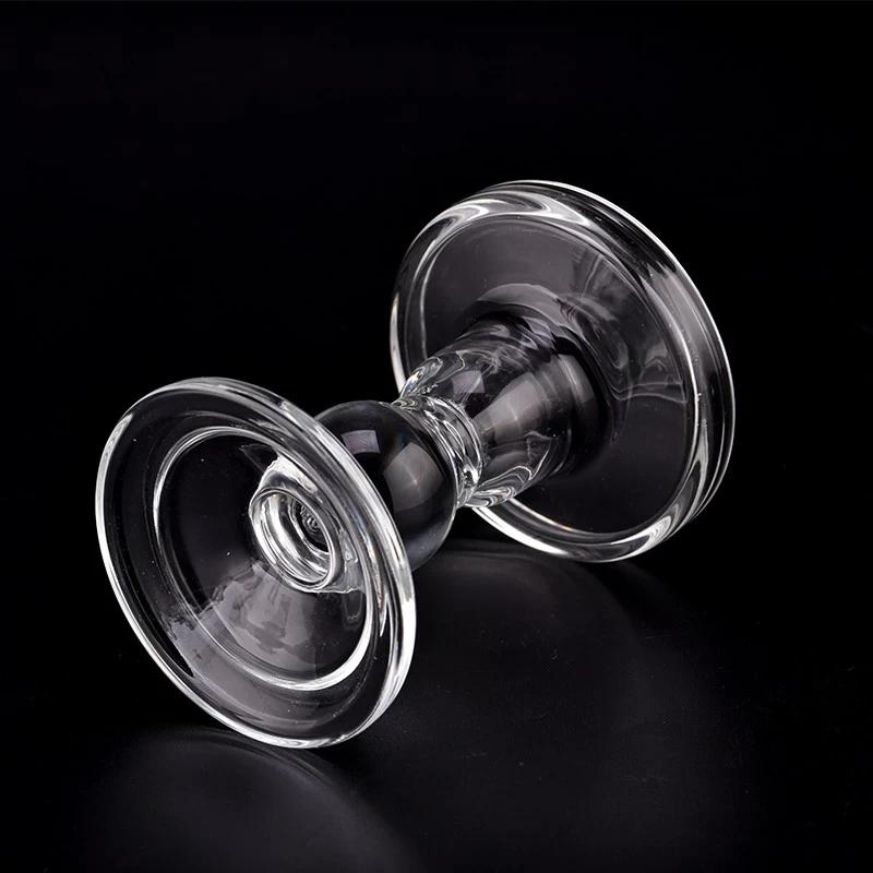 classic glass pillar candle holders candlestick