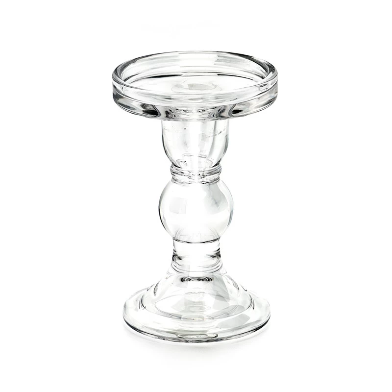 colún gloine clasaiceach sealbhóirí coinneal candlestick