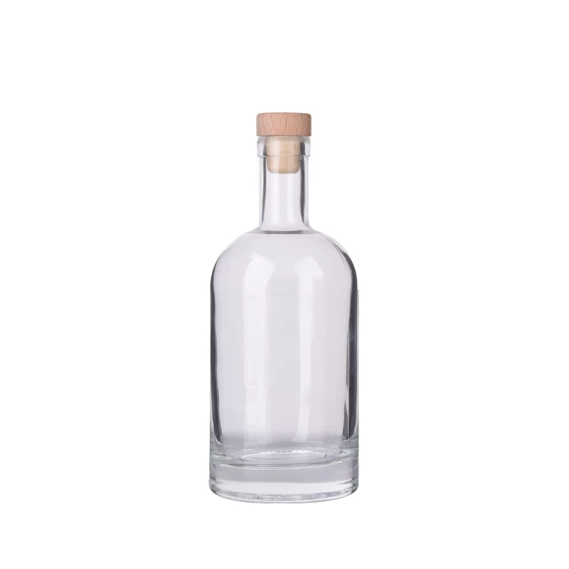530ml  large long neck glass bottle with cork