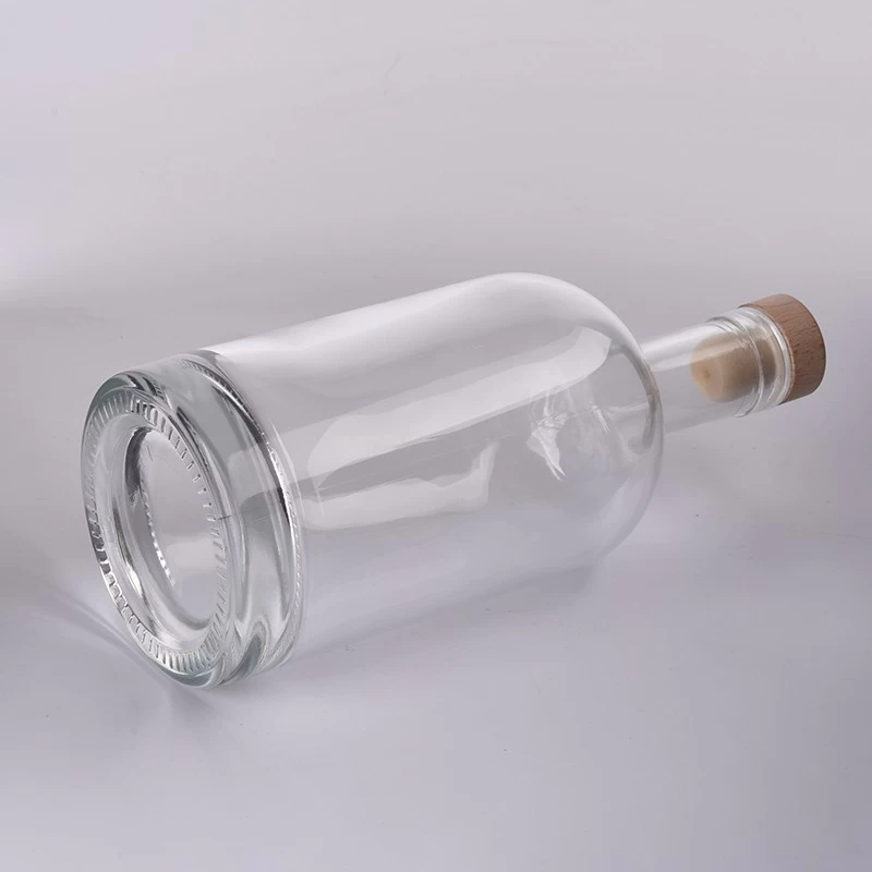 530ml  large long neck glass bottle with cork