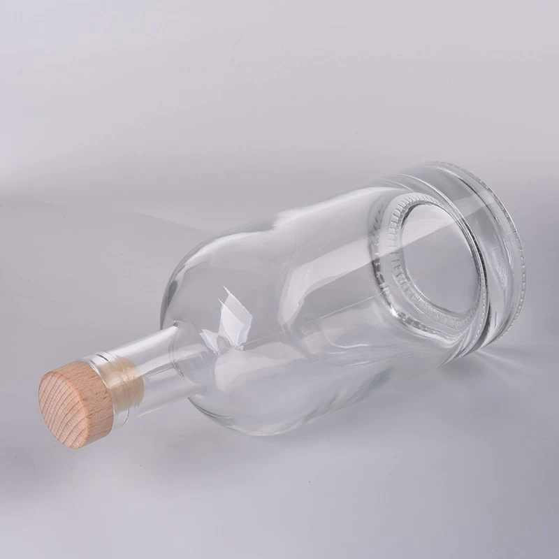 530ml  large long neck glass bottle with cork