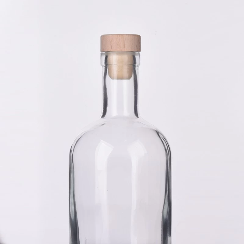 530ml  large long neck glass bottle with cork