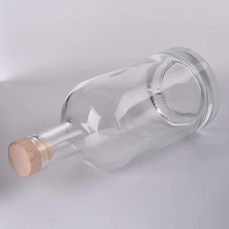 hot sales large round glass bottle with cork