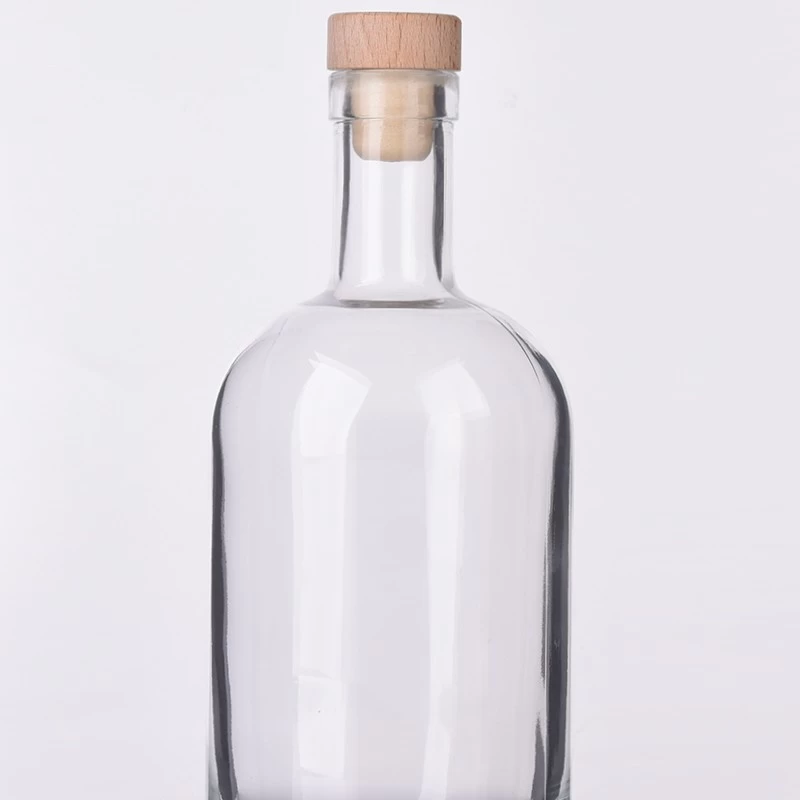 hot sales large round glass bottle with cork