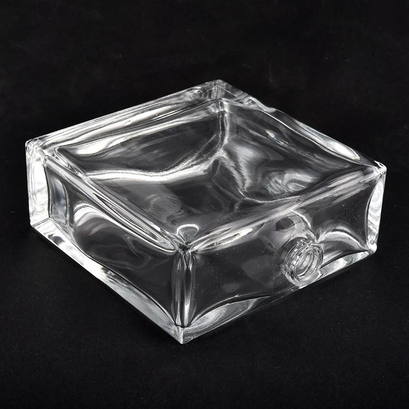 Wholesale 160ml home decor 160ml square glass perfume bottle