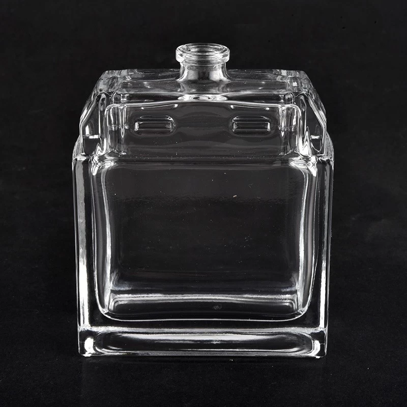 Wholesale 100ml cube glass perfume bottle for home deco