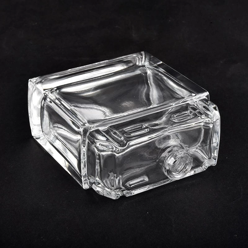 Wholesale 100ml cube glass perfume bottle for home deco