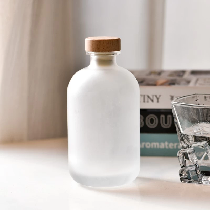 500ml Frosted Glass Air Diffuser Custom Reed Diffuser Home Fragrance Diffuser with Cork