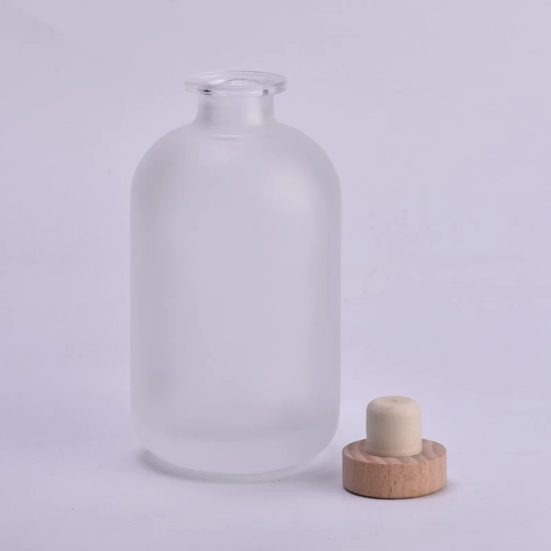 500ml Frosted Glass Air Diffuser Custom Reed Diffuser Home Fragrance Diffuser with Cork