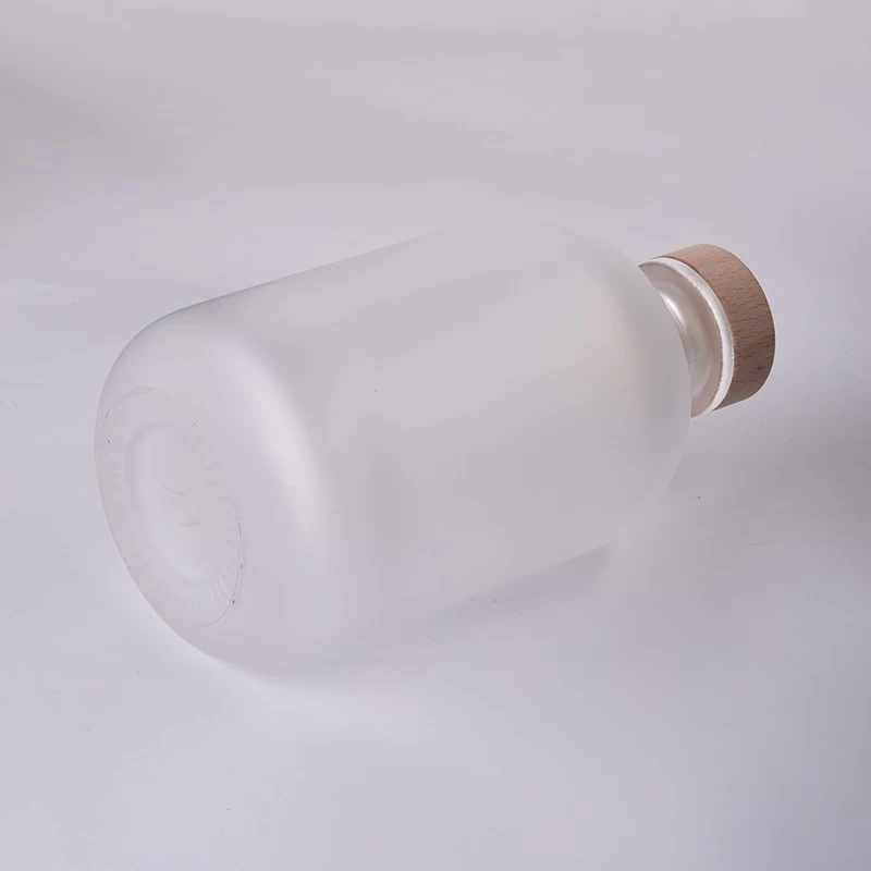 500ml Frosted Glass Air Diffuser Custom Reed Diffuser Home Fragrance Diffuser with Cork